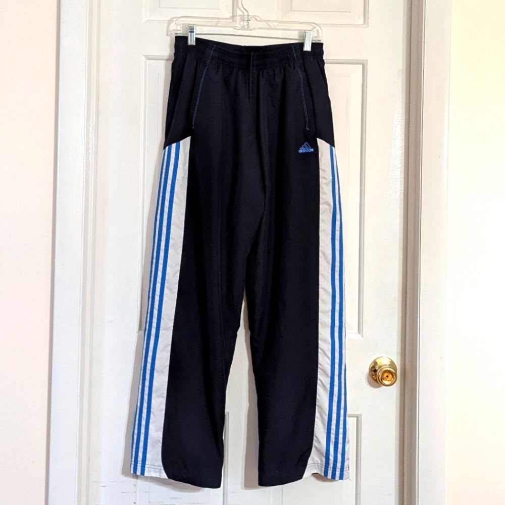 Adidas Vintage 90s Track Pants Swooshies (Men's Medium)